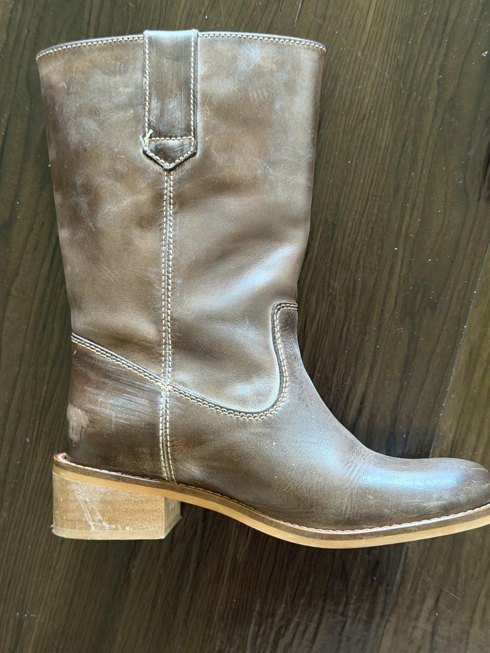 Dico Copenhagen Julia Gaucho Boot in Brown Escovado - Picture 5 of 7